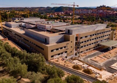 Construcción del nuevo hospital de Alcañiz
