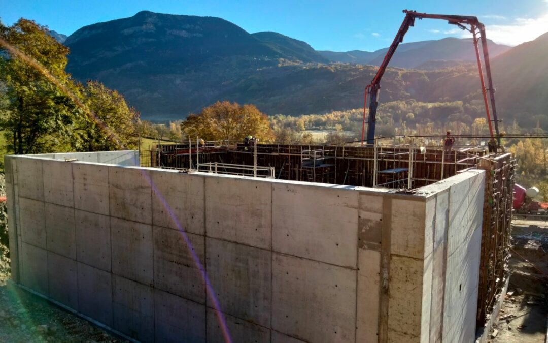 Construcción y funcionamiento inicial de la estación de depuración de aguas residuales de Benasque (Huesca)