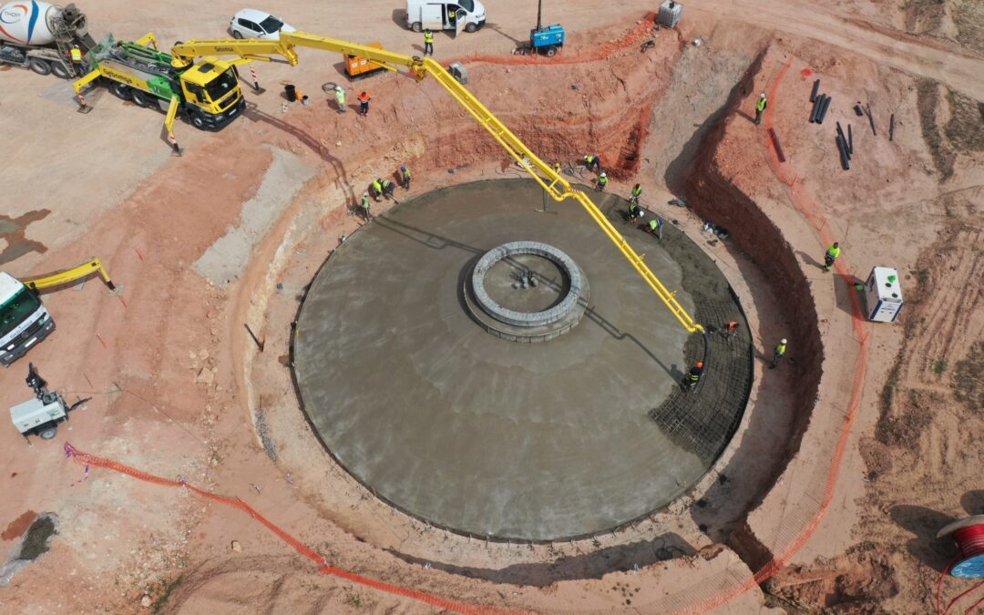 Construcción de los parques eólicos de Picador y Parque Las Azubías (Fuendejalón-Zaragoza)